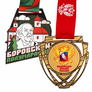 Медали с объемной прямой печатью на заказ