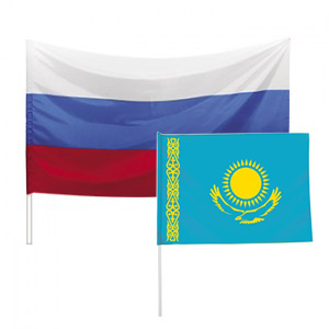 Флаги с символикой Казахстана, регионов, стран СНГ